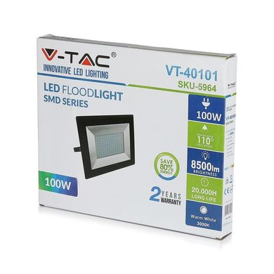 Прожектор вуличний LED V-TAC 100W SKU-5966 (3800157625593)
