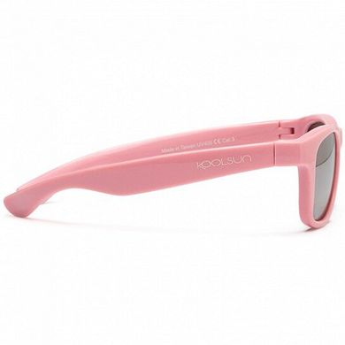 Детские солнцезащитные очки Koolsun нежно-розовые серии Wave (Размер: 3+) (KS-WAPS003)
