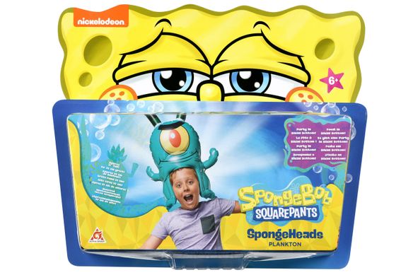 Игрушка-головной убор SpongeBob SpongeHeads Plankton (EU690604)