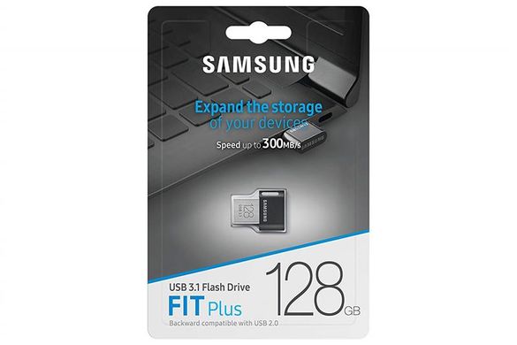 USB накопитель Samsung 128GB USB 3.1 Fit Plus (MUF-128AB/APC)