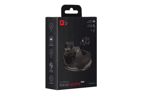 Навушники 2E RainDrops Light True Wireless Waterproof Mic Black (2E-EBTWRDLBK)