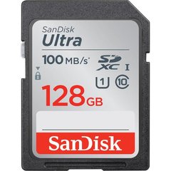 Карта памяти SanDisk 128GB SDXC C10 UHS-I R100MB/s Ultra (SDSDUNR-128G-GN6IN)