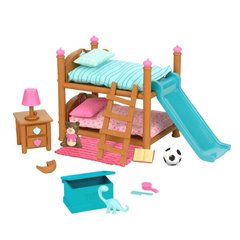 Игровой набор Li'l Woodzeez Двухъярусная кровать для детской комнаты 6169Z