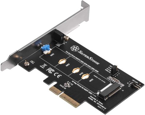 Плата-адаптер PCIe x4 для SSD m.2 NVMe 2230, 2242, 2260, 2280 (SST-ECM21-E)