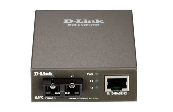 Медіаконвертер D-Link DMC-F60SC 1x100BaseTX-100BaseFX, SM 60km, SC (DMC-F60SC)