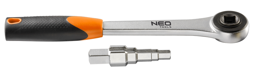 Ключ NEO для роз'ємних з'єднань із тріскачкою 1/2'(02-060)