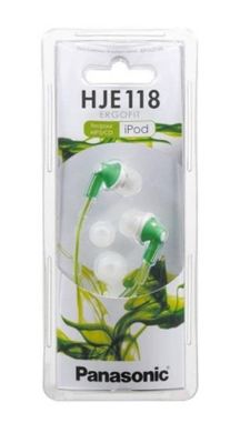 Наушники Panasonic RP-HJE118GUG In-ear Green (RP-HJE118GUG)