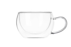 Набор чашек с ручками Ardesto с двойными стенками для латте, 270 мл, 2 шт, боросиликатное стекло (AR2627GH)
