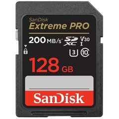 Картка пам'яті SanDisk SD 128 GB C10 UHS-I U3 R200/W140MB/s Extreme Pro V30 (SDSDXXD-128G-GN4IN)