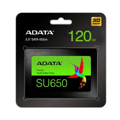 Твердотільний накопичувач SSD ADATA SATA 2.5" 120GB SU650 3D TLC (ASU650SS-120GT-R)