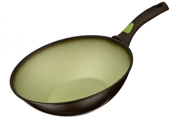 Сковорода ВОК Ardesto Avocado 28 см, зеленый, алюминий (AR2528WA)