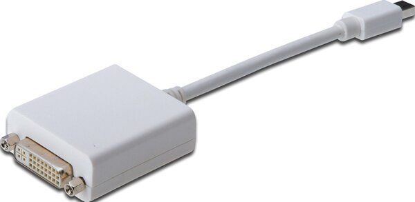 Адаптер ASSMANN MiniDisplayPort to DVI-I (AM/AF) 0.15m, white (AK-340406-001-W)