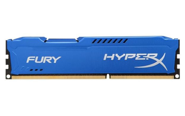 Память для ПК Kingston DDR3 1600 4GB 1.5V HyperX Fury Blue (HX316C10F/4)