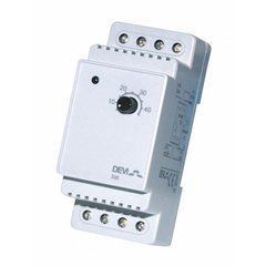 Терморегулятор DEVIreg 330 (+5+45С), датчик на проводе 3м, электронный, на DIN рейку, макс 16А (140F1072)
