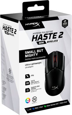 Мышь HyperX Pulsefire Haste 2 mini RGB USB-A/WL/BT (7D388AA)