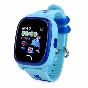 Смарт-часы детские с GPS трекером GOGPS ME K25 Синие (K25BL)
