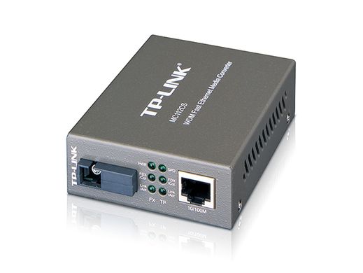 Медіаконвертер TP-LINK MC112CS 100Base-TX-100Base —FX WDM (ТХ 1310nm RX 1550nm) SM 20km SC (MC112CS)