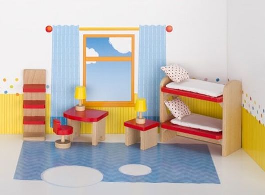 Меблі для дитячої кімнати, набір для ляльок, Goki (51719G)