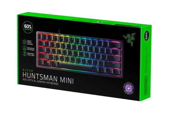 Механічна клавіатура Razer Huntsman Mini (Purple Switch) - US Layout (RZ03-03390100-R3M1)