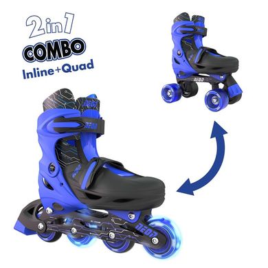 Роликовые коньки Neon Combo Skates Синій (Размер 30-33) (NT09B4)