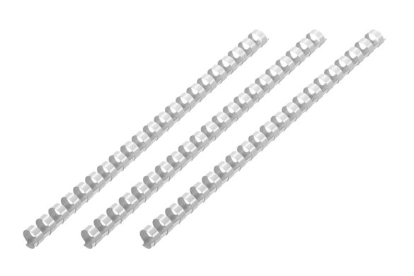 Пластиковые пружины для биндера 2E 19мм светло-серые 100шт (2E-PL19-100LG)