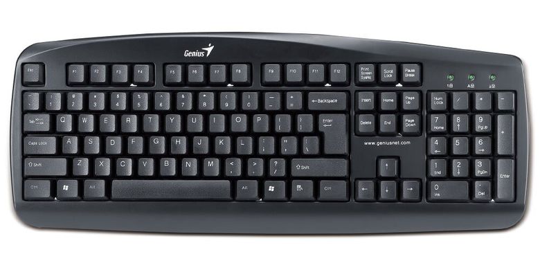 Клавіатура Genius KB-110 USB Black Ukr (31300700113)