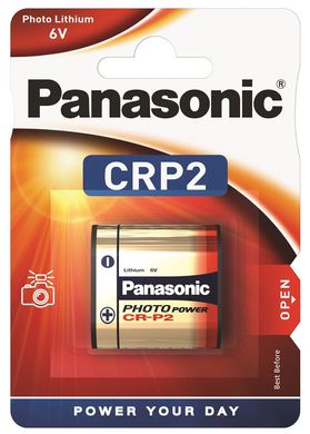 Батарейка Panasonic литиевая CRP2 блистер, 1 шт. (CR-P2L/1BP)