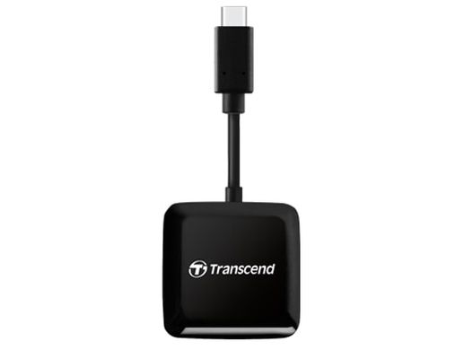 Кардридер Transcend USB 3.2 Gen 1 Type-C SD/microSD Black (TS-RDC3)