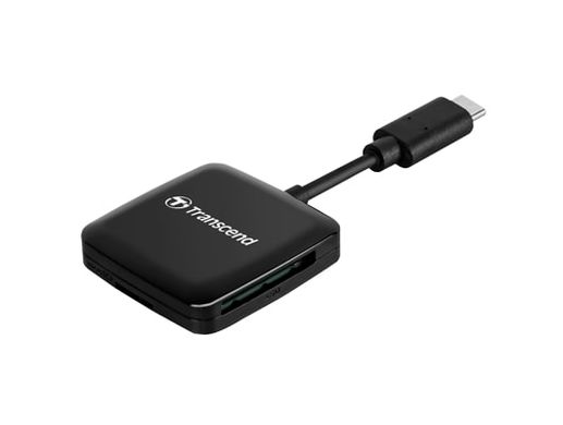 Кардридер Transcend USB 3.2 Gen 1 Type-C SD/microSD Black (TS-RDC3)