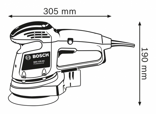 Шлифмашина эксцентриковая Bosch GEX 34-125 (0.601.372.300)