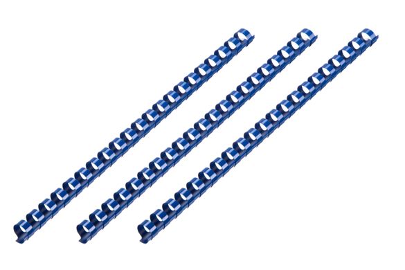 Пластикові пружини для біндера 2E 19 мм сині 100 шт (2E-PL19-100CY)