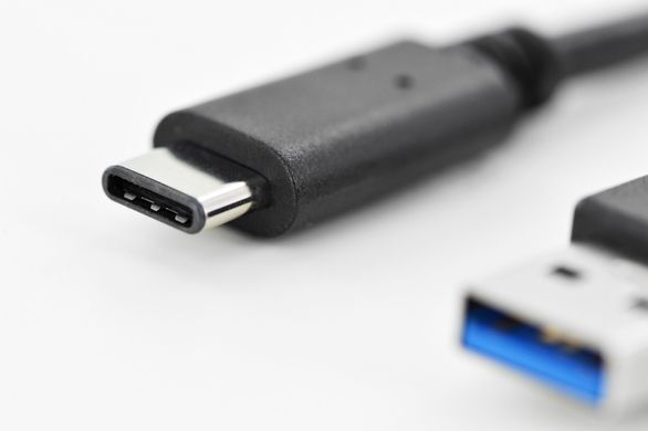 Кабель ASSMANN USB 3.0 (AM/Type-C) 1.0m, black (AK-300136-010-S)