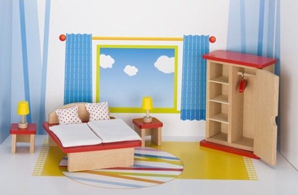 Мебель для спальни, набор для кукол, Goki (51715G)