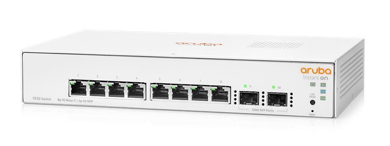 Коммутатор HPE Aruba Instant On 1930 8G 2SFP Switch, 8xGE, 2xGE SFP ports, LT Warranty (JL680A)