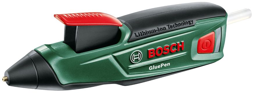 Пістолет клейовий Bosch GluePen акумуляторний, 3.6*1.5 Ач, O стрижня 7 мм, 0.14 кг (0.603.2A2.020)