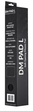 Ігрова поверхня Dream Machines DM Pad L Black 450x400x3 (DM_Pad_L)