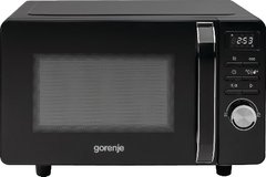 Микроволновая печь Gorenje, 20л,800Вт, гриль, дисплей, черный (MO20S4BC)