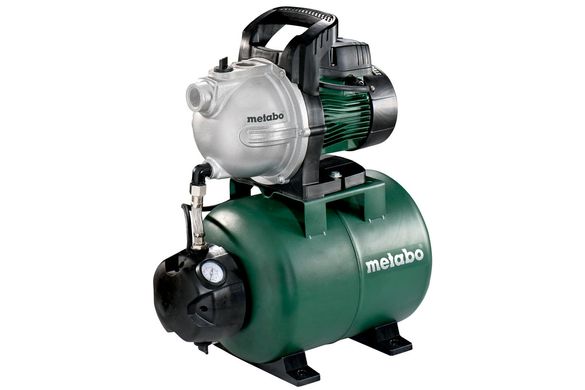 Насосна станція Metabo HWW 3300/25 G, ресивер 24л, 900 Вт, 3.3 куб/год, висота подачі 45м, всмоктування до 8м. (600968000)