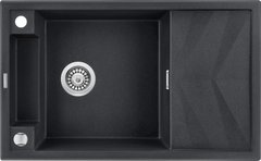 Мойка кухонная Deante Magnetic гранит 820х500х219мм чаша - 1 накладная металлический графит (ZRM_G113)