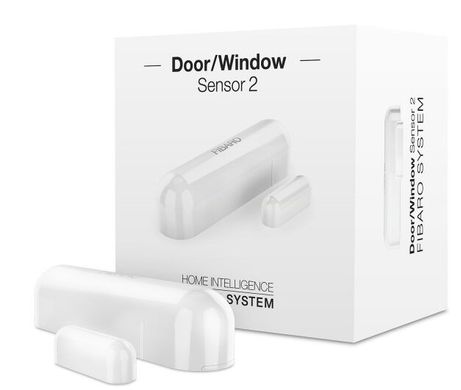 Умный датчик открытия двери / окна Fibaro Door / Window Sensor 2, Z-Wave, 3V ER14250, белый (FGDW-002-1_ZW5)