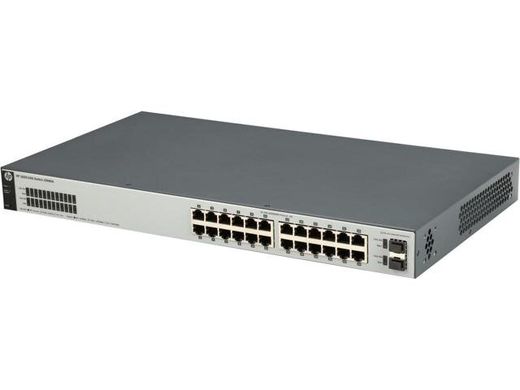 Коммутатор HP 1820-24G Smart Switch, 24xGE+2xGE-SFP ports, L2, LT Warranty (J9980A)