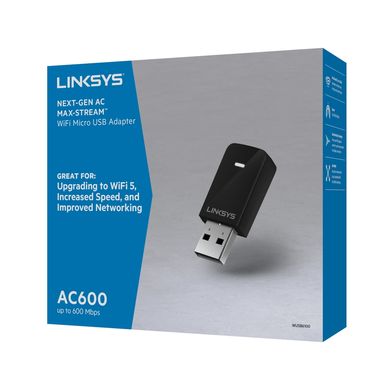 WiFi-адаптер LINKSYS WUSB6100M AC600 USB 2.0 (WUSB6100M-EU)