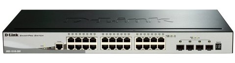 Коммутатор D-Link DGS-1510-28X 24x1GE, 4xSFP+, стекируемый, SmartPro (DGS-1510-28X)