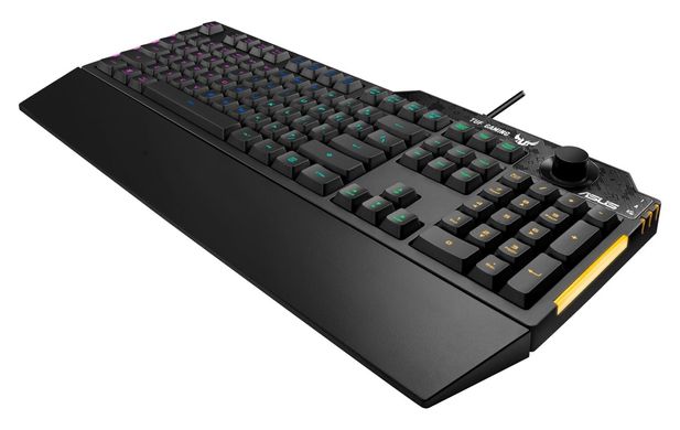 Клавиатура игровая ASUS TUF Gaming K1 USB Black Ru (90MP01X0-BKRA00)