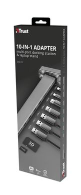 USB-хаб Trust Dalyx Aluminium 10-in-1 USB-C Multi-port Dock (23417_TRUST)