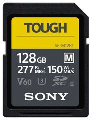 Картка пам'яті Sony 128 GB SDXC C10 UHS-II U3 V60 R277/W150MB/s Tough (SFM128T.SYM)