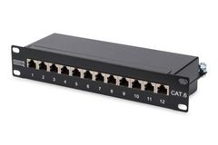 Патч-панель DIGITUS 10" 1U 12 портов Cat.6 STP в сборе (DN-91612S)