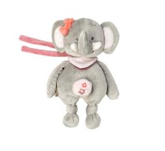 Nattou Мягкая игрушка 21см с музыкой слоник Адель 424080 (424080)