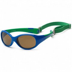 Детские солнцезащитные очки Koolsun сине-зеленые серии Flex (Размер: 0+) (KS-FLRS000)