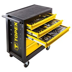 Шкаф-тележка инструментальный TOPEX, 5 ящиков, 455 ед. инструмента, 680x460х825 мм (79R502)
